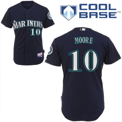 80% Discount Seattle Mariners 10 Adam Moore Blue Cool Base MLB Jersey Baseball MLB Jerseys